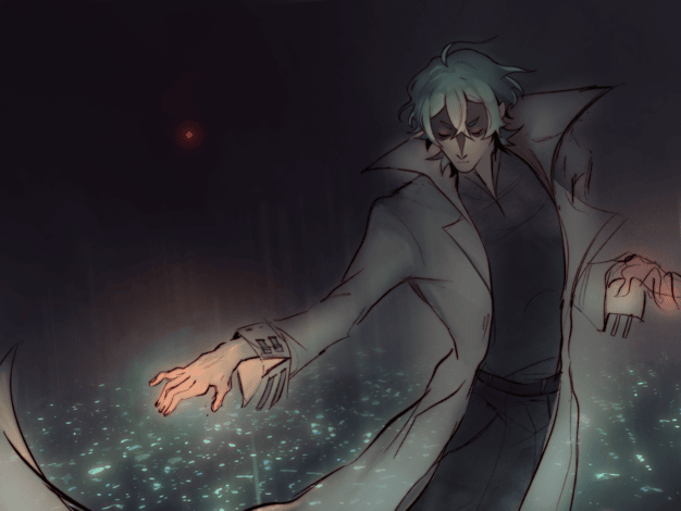 My OC, Zenit. Dancing in the field. And its the end of the world.